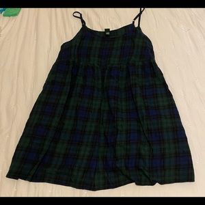 Plaid Babydoll Dress